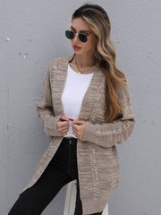 Einfarbiger Strickcardigan 