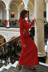 Sexy Maxikleid mit Schleife, rückenfrei und geschlitzt – ein Partykleid