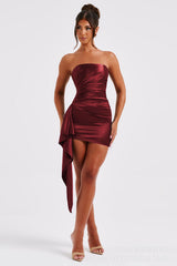 Schlankes, trägerloses Bodycon-Partykleid