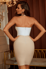 Kalina trägerloses Mini-Bandagenkleid