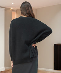 Kaschmir-Cocoon-Strickjacke