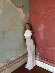 DIANA MAXIKLEID ELFENBEIN