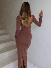 DIONNE MAXIKLEID TAUPE