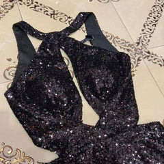 Ärmelloses Maxikleid mit Rundhalsausschnitt und Cut-outs, figurbetont, HT2694