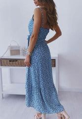 High-Low-Kleid aus weichem Gänseblümchenkleid