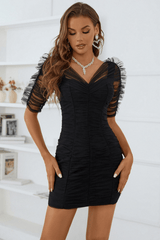 Mavise Schnür-Mini-Bandagenkleid