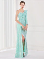 langes, schlankes Traum-Abendkleid 