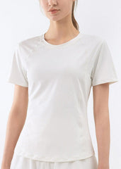 Slim Fit T-Shirt mit Mesh-Rückenteil