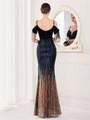 elegantes Abendkleid mit Trägern 