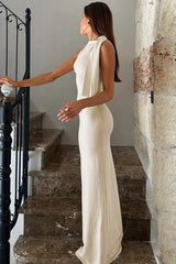 Ein-Schulter-Streamerkleid