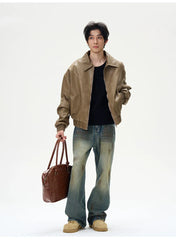 Used-Look-Jeans aus zerrissenem Denim