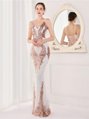Abendkleid mit Fischschwanzsaum 