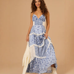 Geblümtes Maxikleid