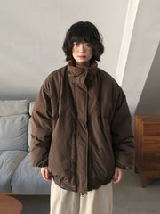 Wendbare braune Baumwolljacke
