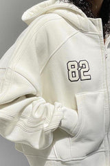 Bestickter Hoodie im Oversize-Streetstyle