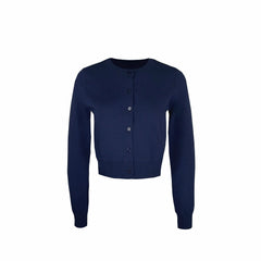 Schmal geschnittener, kurzer Strickcardigan