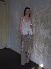 Paillettenbesetztes, transparentes Überkleid