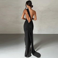 Neckholder-Kleid, ärmellos, rückenfrei 