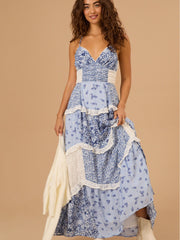 Geblümtes Maxikleid