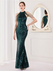 Elegantes langes Meerjungfrauen-Abendkleid 