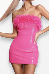 Schlankes und sexy Tube-Top-Kleid