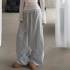 Hose mit Streifen-Patchwork-Bund