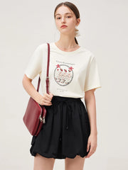 Bedrucktes Freizeit-T-Shirt für Pendler