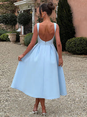 Wickelkleid in A-Linien-Länge mit Falten