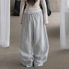 Hose mit Streifen-Patchwork-Bund