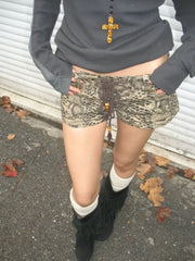 Waffel-Foldover-Lounge-Shorts