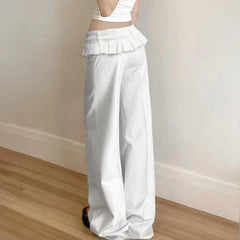 Faltenhose, gerader Schnitt, locker geschnitten