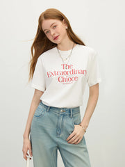 T-Shirt im Urlaubsstil mit Buchstabenprint