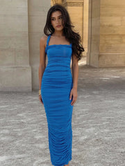Twist Strip Neckholder Rückenfreies Ballkleid