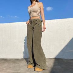Cordhose mit Knopfleiste