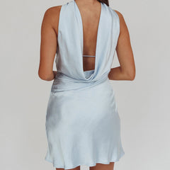 Trägerloses, rückenfreies Mini-Bodycon-Kleid mit Schal
