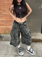 Camouflage-Hose mit geradem Bein