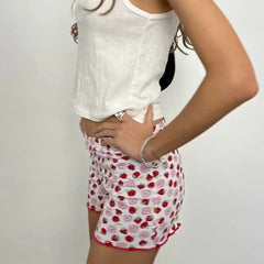 Waffel-Foldover-Lounge-Shorts