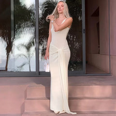 Weißes, durchsichtiges Tank-Midikleid