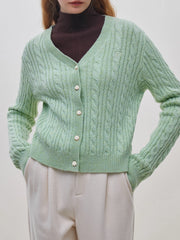 Lässiger, lockerer Strickcardigan für den Winter
