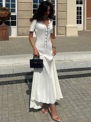Rippstrick-Maxikleid