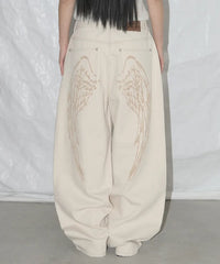 Washed Wings Baggy Denim Pant
