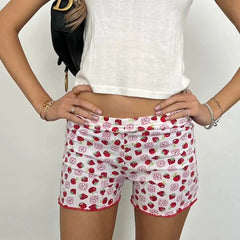 Waffel-Foldover-Lounge-Shorts