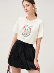Bedrucktes Freizeit-T-Shirt für Pendler