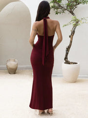 Durchsichtiges Club-Bodycon-Kleid aus hohlem Netzstoff