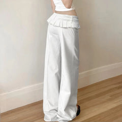 Faltenhose, gerader Schnitt, locker geschnitten