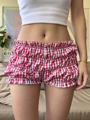 Gestreifte Patchwork-Urlaubsshorts