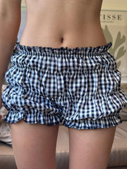 Gestreifte Patchwork-Urlaubsshorts