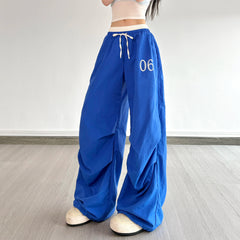 Sporthose mit Print und Kordelzug