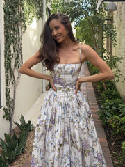 3D-Blumen-Minikleid mit offenem Rücken, rückenfrei