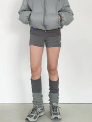 Verwaschene, lässige Retro-Shorts